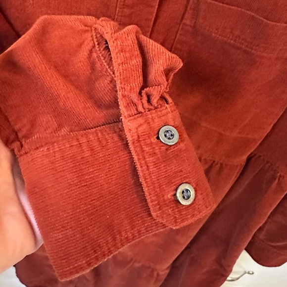 LOFT Rust Corduroy Shirt Dress - Picture 5 of 5